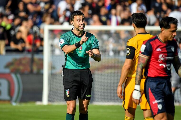 Daniele Rutella arbitro di Cagliari-Pisa | Foto Luigi Canu