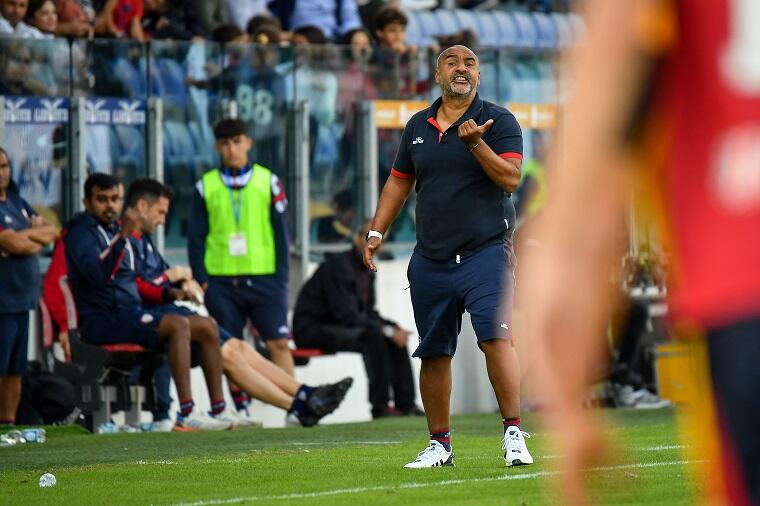 Fabio Liverani durante Cagliari-Pisa | Foto Luigi Canu