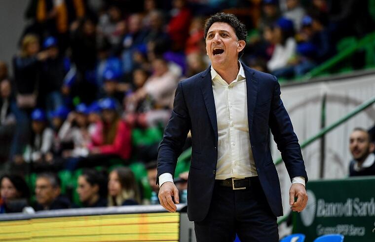 Antonello Restivo coach della Dinamo Women | Foto Luigi Canu