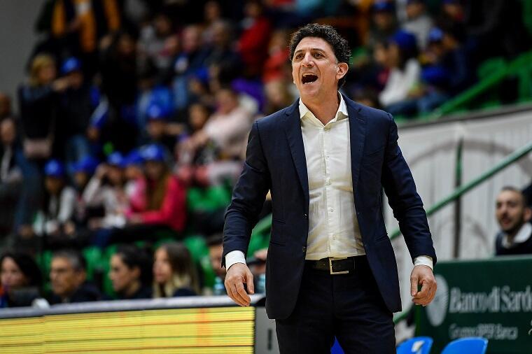 Antonello Restivo coach della Dinamo Women | Foto Luigi Canu
