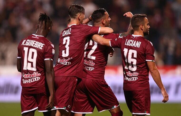 L'esultanza della Reggiana dopo un gol di Montalto | Foto Reggiana 1919