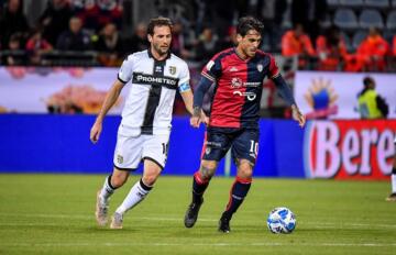 Nicolas Viola durante Cagliari-Parma | Foto Luigi Canu