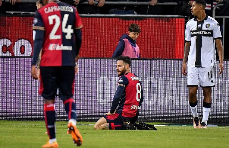 Nahitan Nandez durante Cagliari-Parma | Foto Luigi Canu