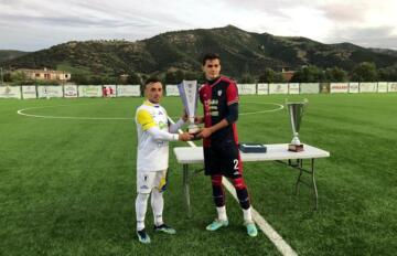 Cadau e Zallu durante la premiazione del Trofeo "L'Orto di Eleonora"