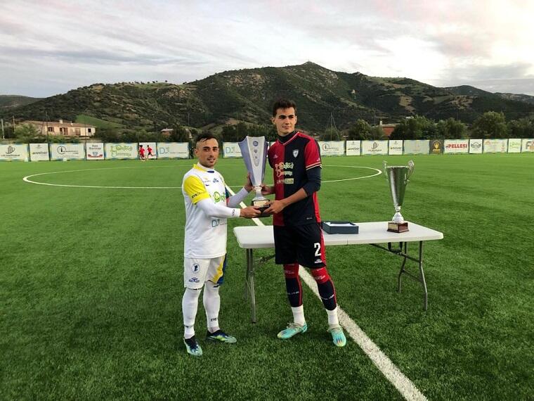 Cadau e Zallu durante la premiazione del Trofeo "L'Orto di Eleonora"