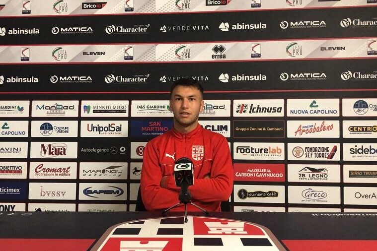 Il centrocampista della Torres Tesio in conferenza stampa