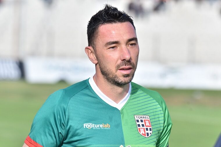 Pierpaolo Garau durante Torres-Virtus Entella | Foto Alessandro Sanna
