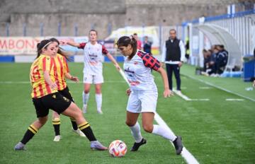 Samia Adam in azione contro il Ravenna | Foto di Beatrice Cirronis