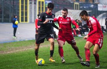 Una fase di gioco della gara tra Fiorenzuola e Vis Pesaro | Foto Facebook Vis Pesaro