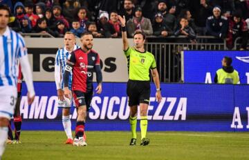 Daniele Paterna arbitro di Cagliari-Spal | Foto Luigi Canu