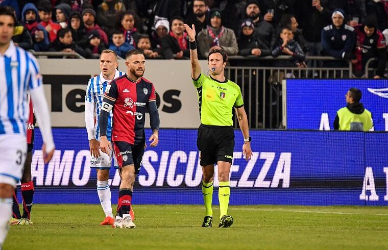 Daniele Paterna arbitro di Cagliari-Spal | Foto Luigi Canu