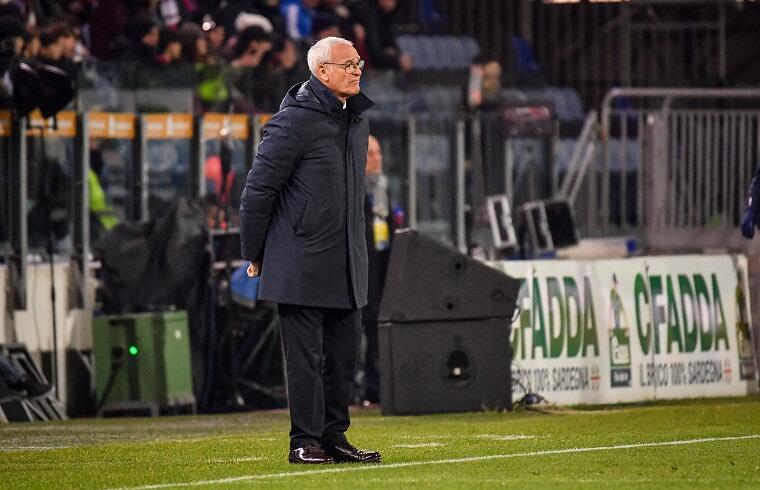 Claudio Ranieri durante Cagliari-Spal | Foto Luigi Canu