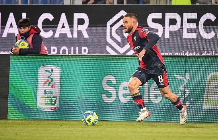 Nahitan Nandez durante Cagliari-Spal | Foto Luigi Canu