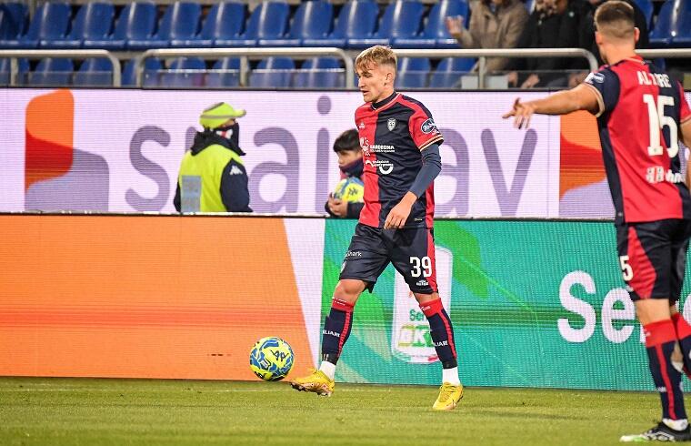 Christos Kourfalidis durante Cagliari-Spal | Foto Luigi Canu