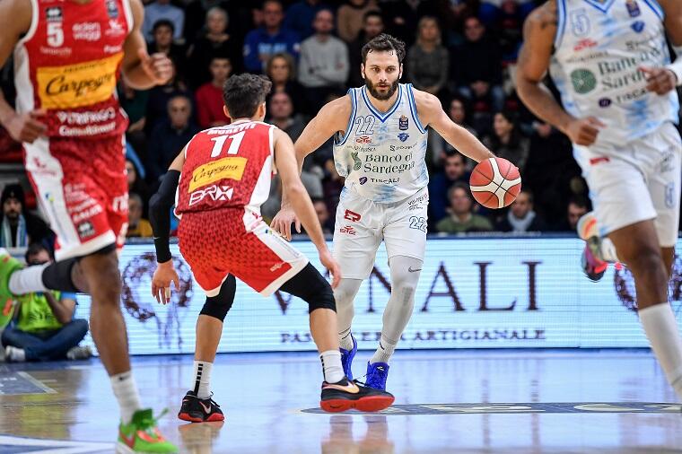 Stefano Gentile durante Dinamo Sassari-Pesaro | Foto Luigi Canu