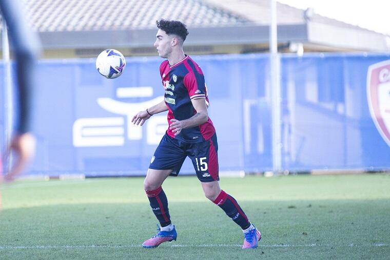 Davide Veroli, difensore del Cagliari Primavera | Foto Cagliari Calcio/Valerio Spano