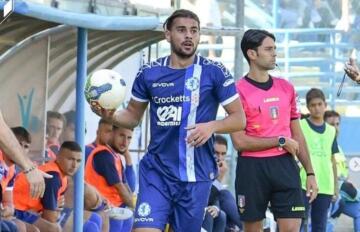 Cristian Fabriani con la maglia della Fidelis Andria