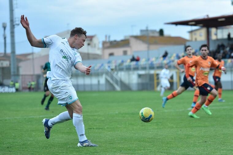 Nicola Nanni attaccante dell'Olbia | Foto Olbia Calcio