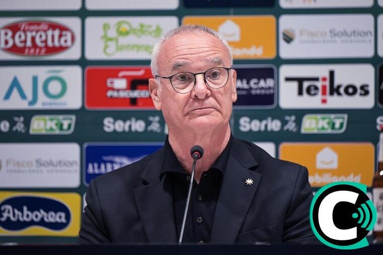 Claudio Ranieri in conferenza stampa | Foto Gianluca Zuddas