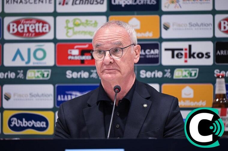 Claudio Ranieri in conferenza stampa | Foto Gianluca Zuddas