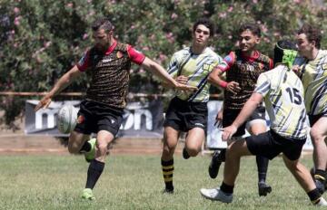 Un'azione di Garau del Rugby Capoterra