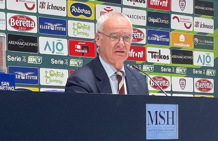 Claudio Ranieri durante la conferenza stampa di presentazione