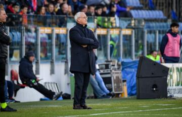 Claudio Ranieri durante Cagliari-Benevento | Foto Luigi Canu