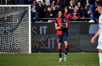 Alberto Dossena durante Cagliari-Benevento | Foto Luigi Canu