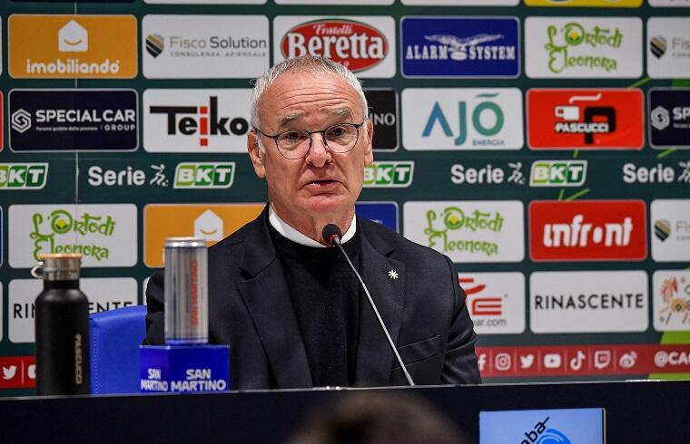 Claudio Ranieri in conferenza stampa | Foto Luigi Canu