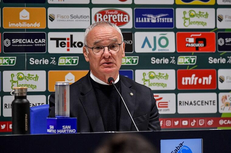 Claudio Ranieri in conferenza stampa | Foto Luigi Canu