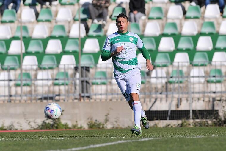 Cristian Sosa durante Arzachena - Pomezia | Foto Emanuele Perrone - Arzachena Costa Smeralda