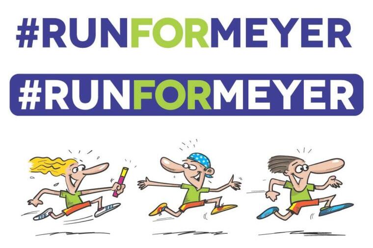 Il logo dell'iniziativa Run for Meyer
