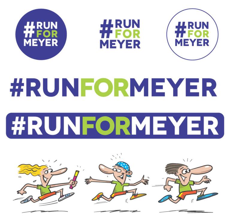 Il logo dell'iniziativa Run for Meyer