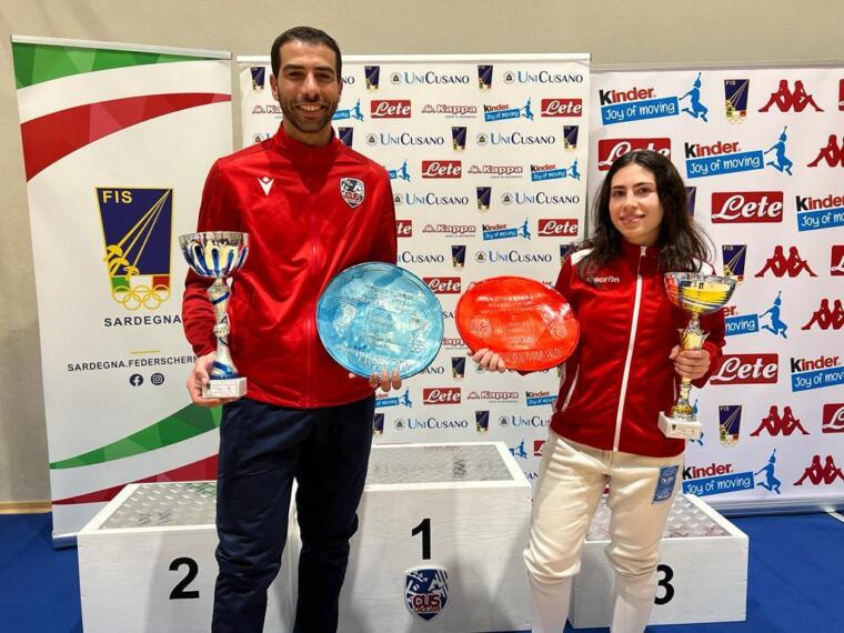 Ben Amara e Paoni dopo la premiazione | Foto Fis Sardegna