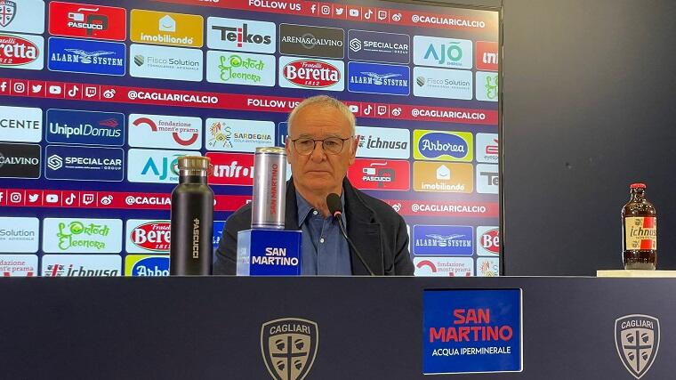 Claudio Ranieri durante la conferenza stampa di presentazione della sfida tra Venezia e Cagliari | Foto Centotrentuno