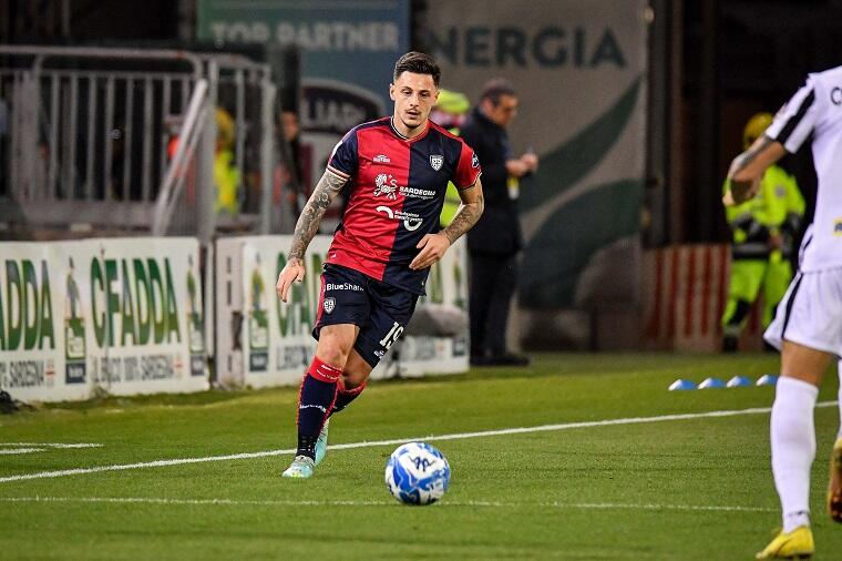 Vincenzo Millico durante Cagliari-Ascoli | Foto Luigi Canu