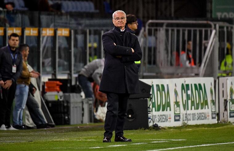 Claudio Ranieri durante Cagliari-Ascoli | Foto Luigi Canu