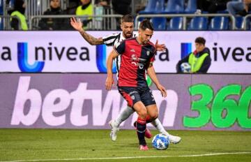 Edoardo Goldaniga durante Cagliari-Ascoli | Foto Luigi Canu