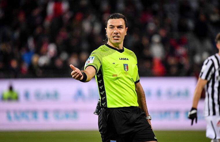 Gianpiero Miele, arbitro di Cagliari-Ascoli | Foto Luigi Canu