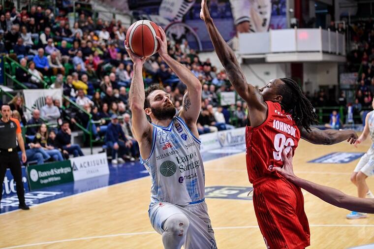 Stefano Gentile durante Dinamo Sassari-Varese | Foto Luigi Canu