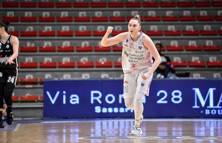 Anna Makurat durante Dinamo Banco di Sardegna Sassari - Virtus Segafredo Bologna | Foto L.Canu / Ciamillo-Castoria