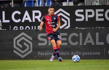 Gabriele Zappa durante Cagliari-Genoa | Foto Luigi Canu