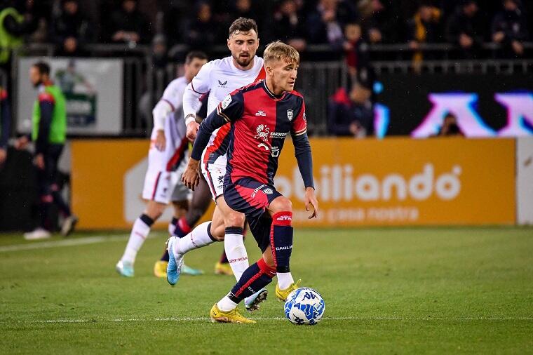 Christos Kourfalidis durante Cagliari-Genoa | Foto Luigi Canu