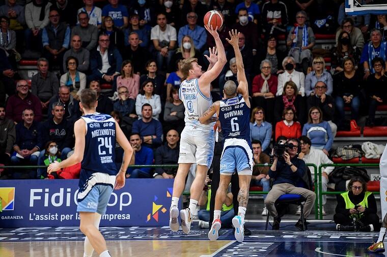 Kaspar Treier durante Banco di Sardegna Dinamo Sassari - Happycasa Brindisi | Foto L.Canu / Ciamillo-Castoria
