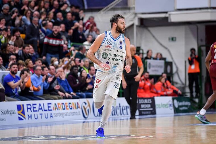 Stefano Gentile durante Banco di Sardegna Dinamo Sassari - Umana Reyer Venezia | Foto L.Canu / Ciamillo-Castoria