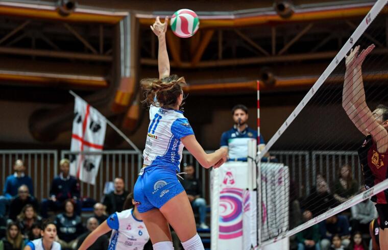 Ulrike Bridi durante Volley Hermaea Olbia - Roma Volley Club | Foto Luigi Canu