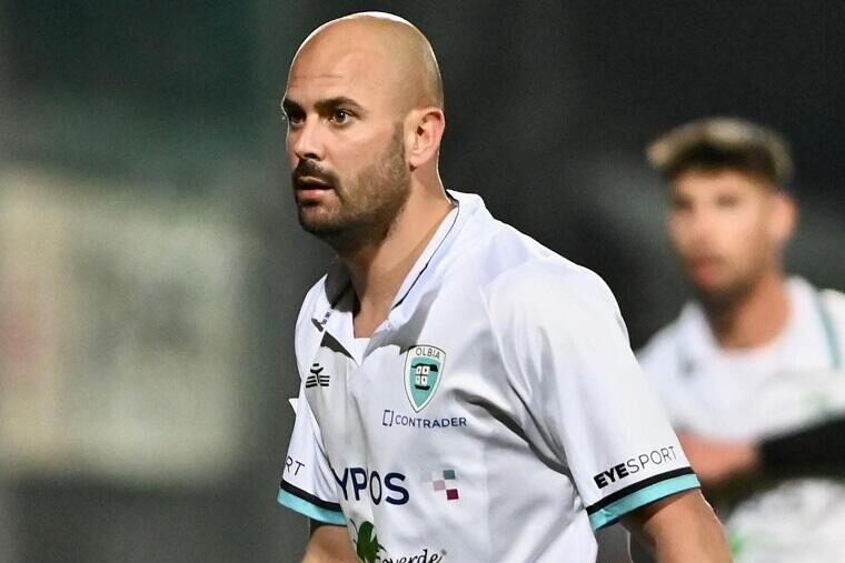 Luca La Rosa, giocatore dell'Olbia | Foto Olbia Calcio/Sandro Giordano