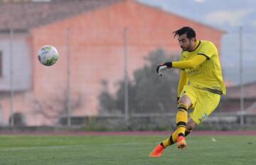 Fusco, portiere dell'Arzachena | Foto Emanuele Perrone - Arzachena Calcio