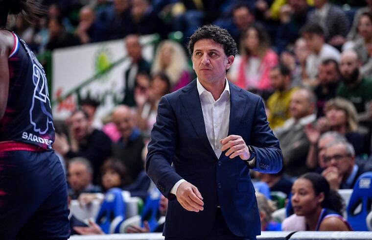 Antonello Restivo coach della Dinamo Sassari | Foto Luigi Canu