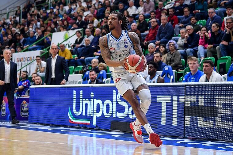 Jamal Jones durante Banco di Sardegna Dinamo Sassari - Nutribullet Treviso | Foto L.Canu / Ciamillo-Castoria